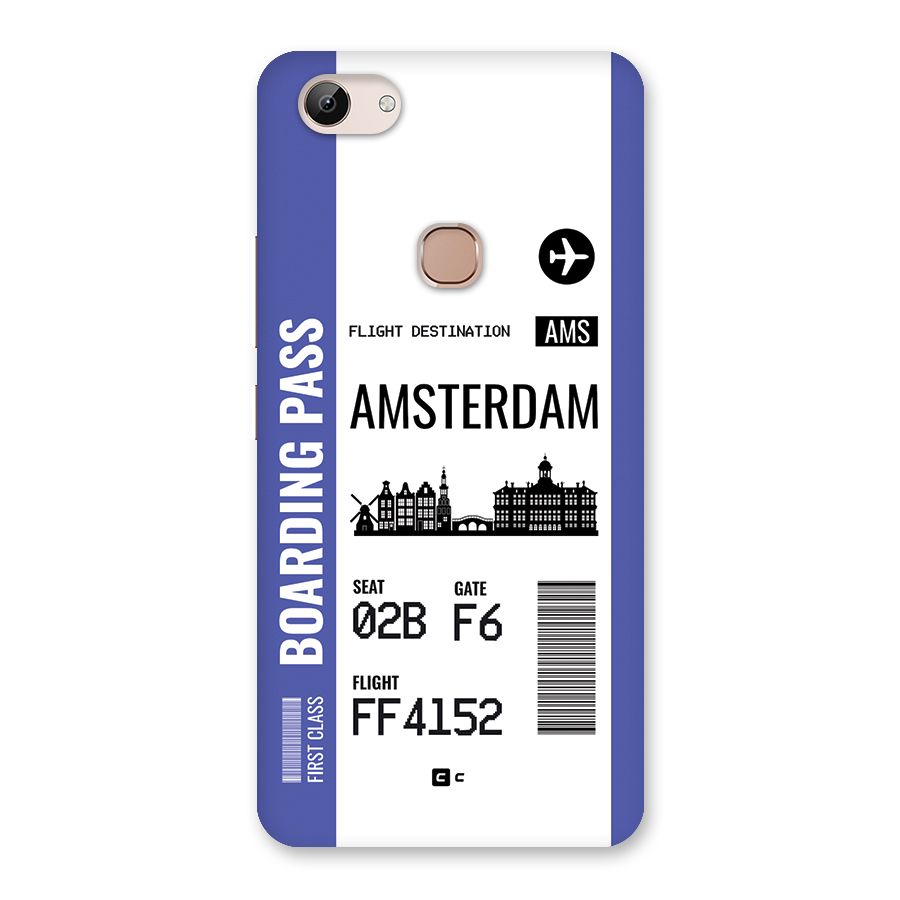 Amsterdam Boarding Pass Back Case for Vivo Y83