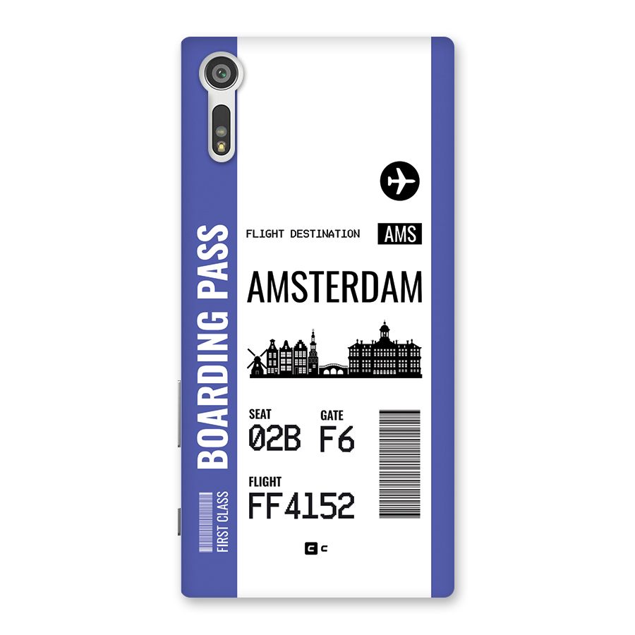 Amsterdam Boarding Pass Back Case for Xperia XZ