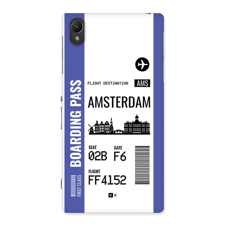 Amsterdam Boarding Pass Back Case for Xperia Z1