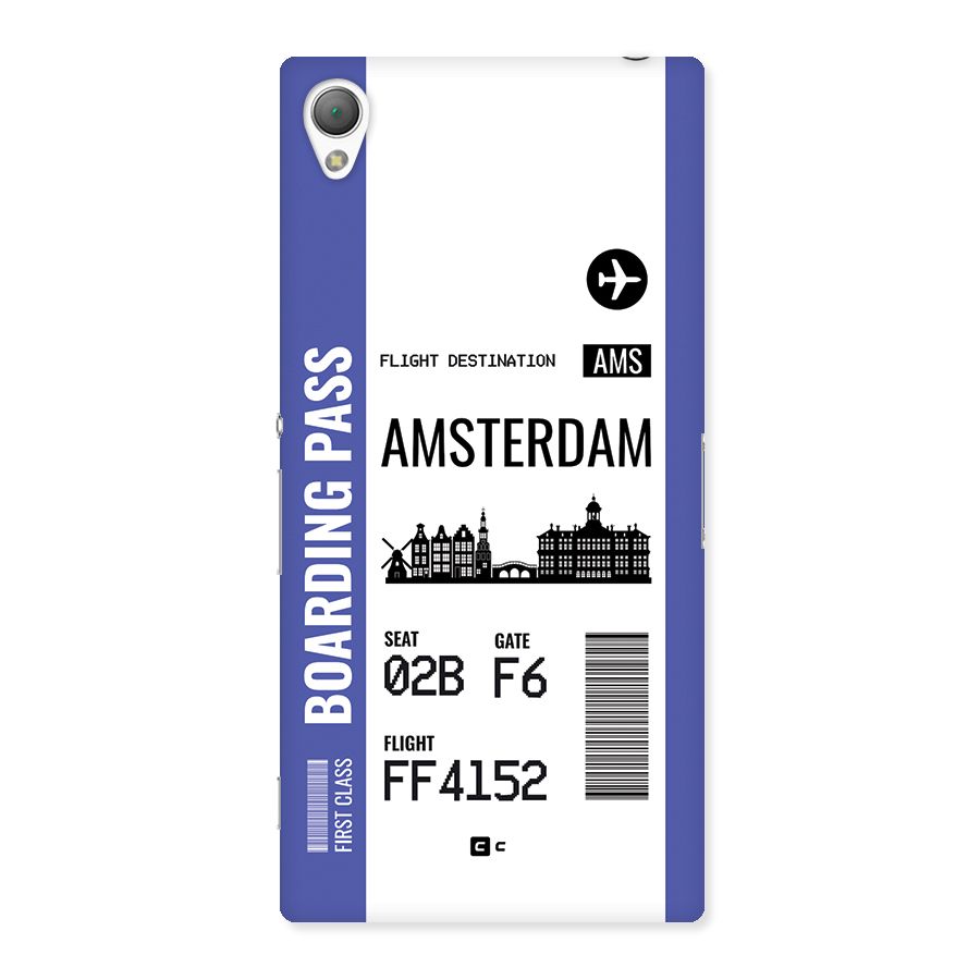 Amsterdam Boarding Pass Back Case for Xperia Z3