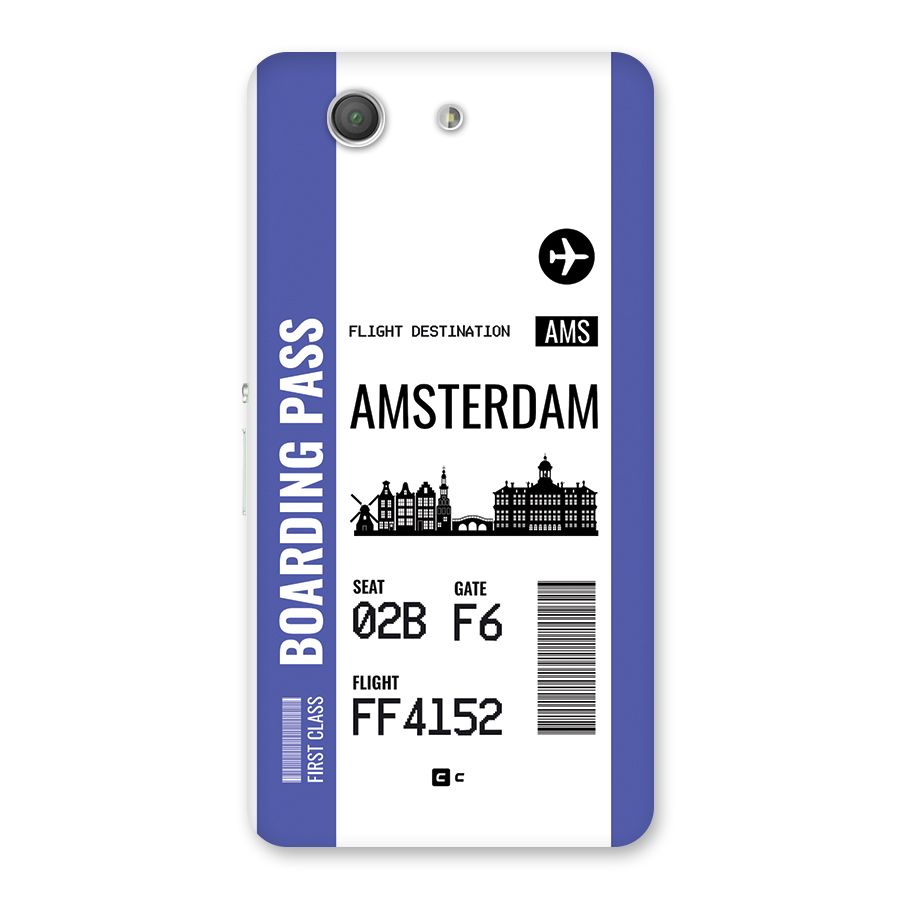 Amsterdam Boarding Pass Back Case for Xperia Z3 Compact