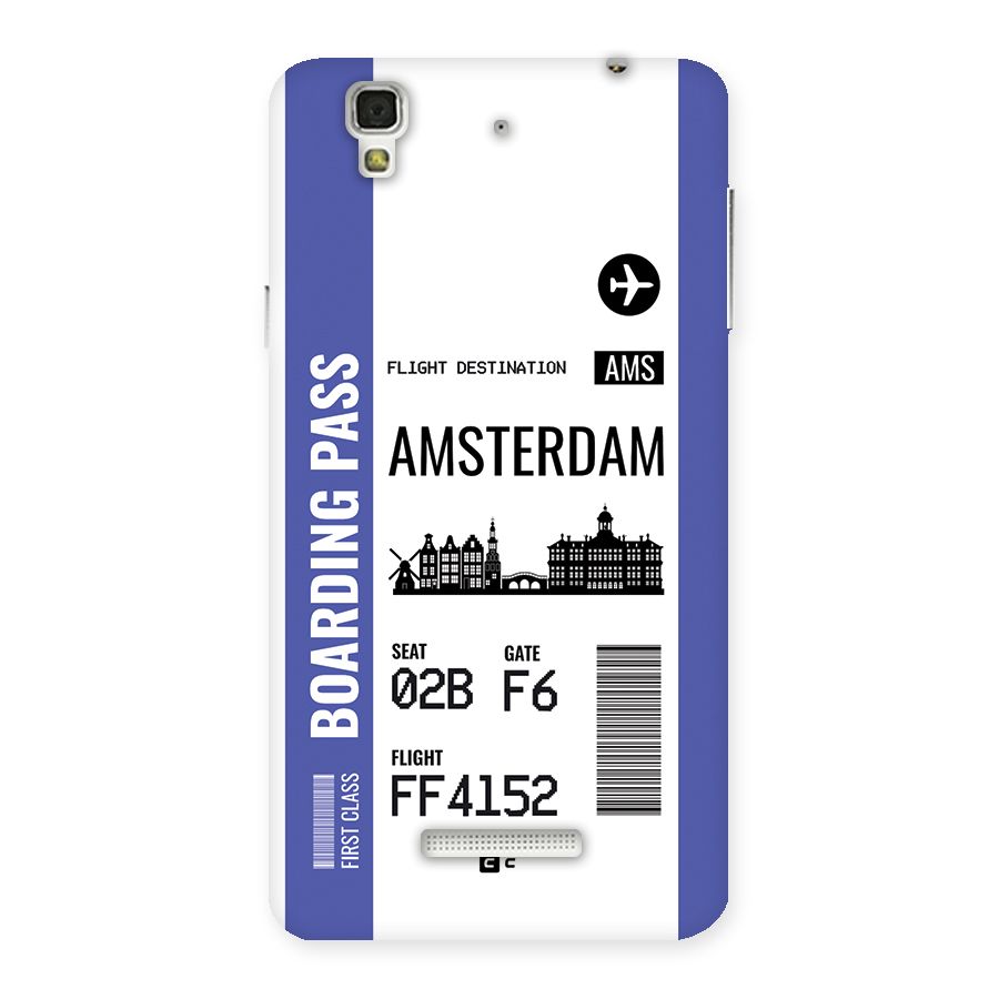 Amsterdam Boarding Pass Back Case for Yureka