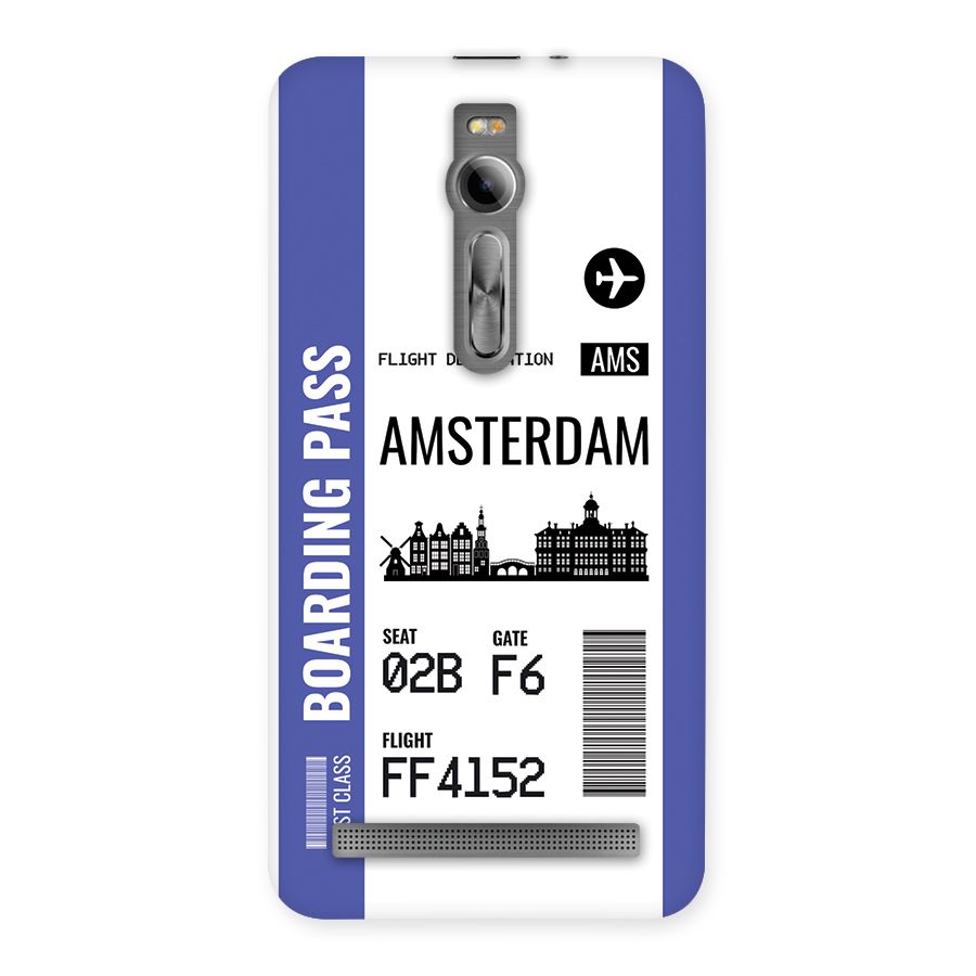 Amsterdam Boarding Pass Back Case for Zenfone 2