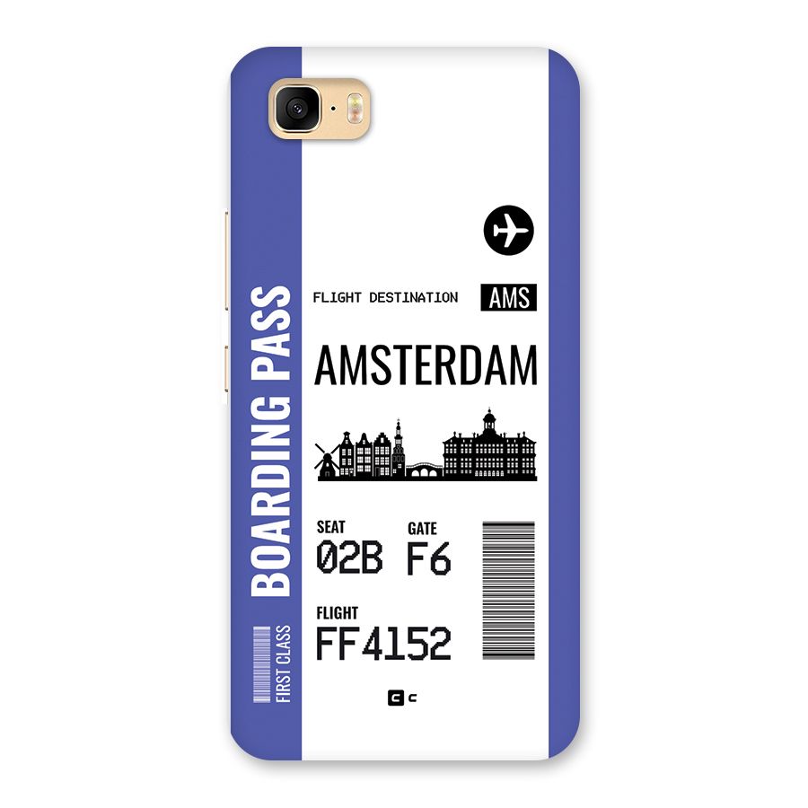 Amsterdam Boarding Pass Back Case for Zenfone 3s Max