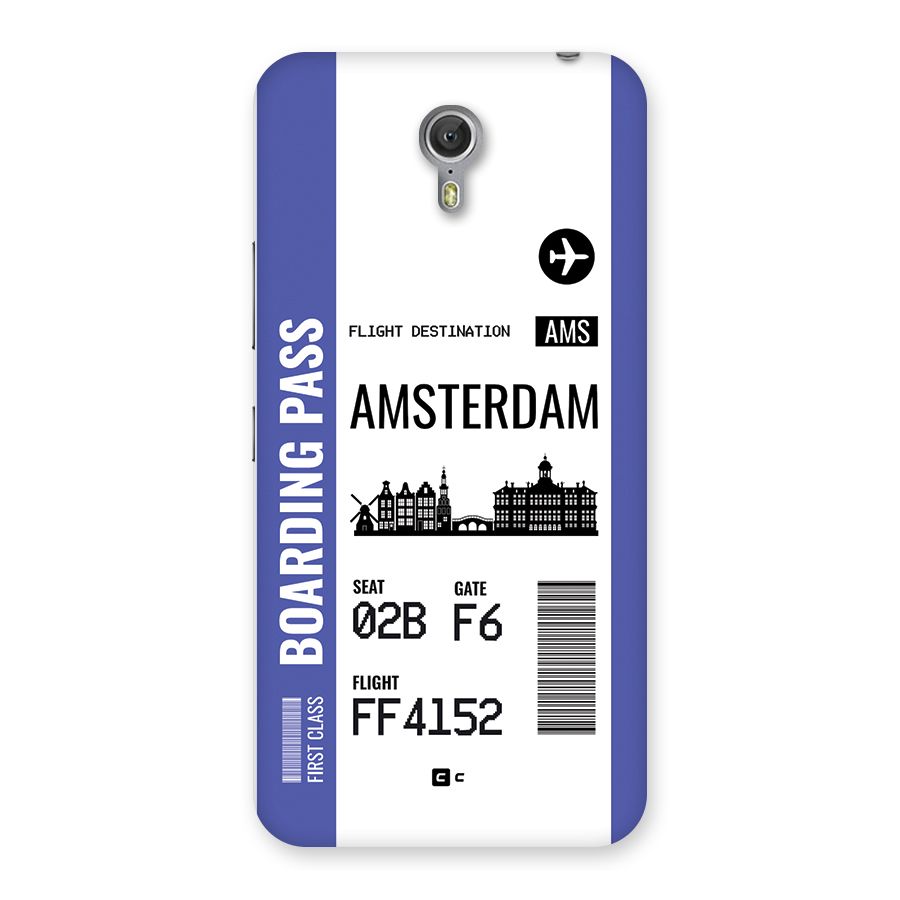 Amsterdam Boarding Pass Back Case for Zuk Z1