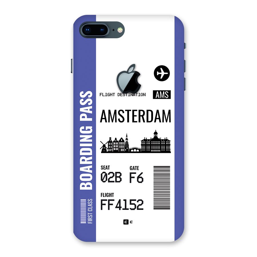 Amsterdam Boarding Pass Back Case for iPhone 7 Plus Apple Cut
