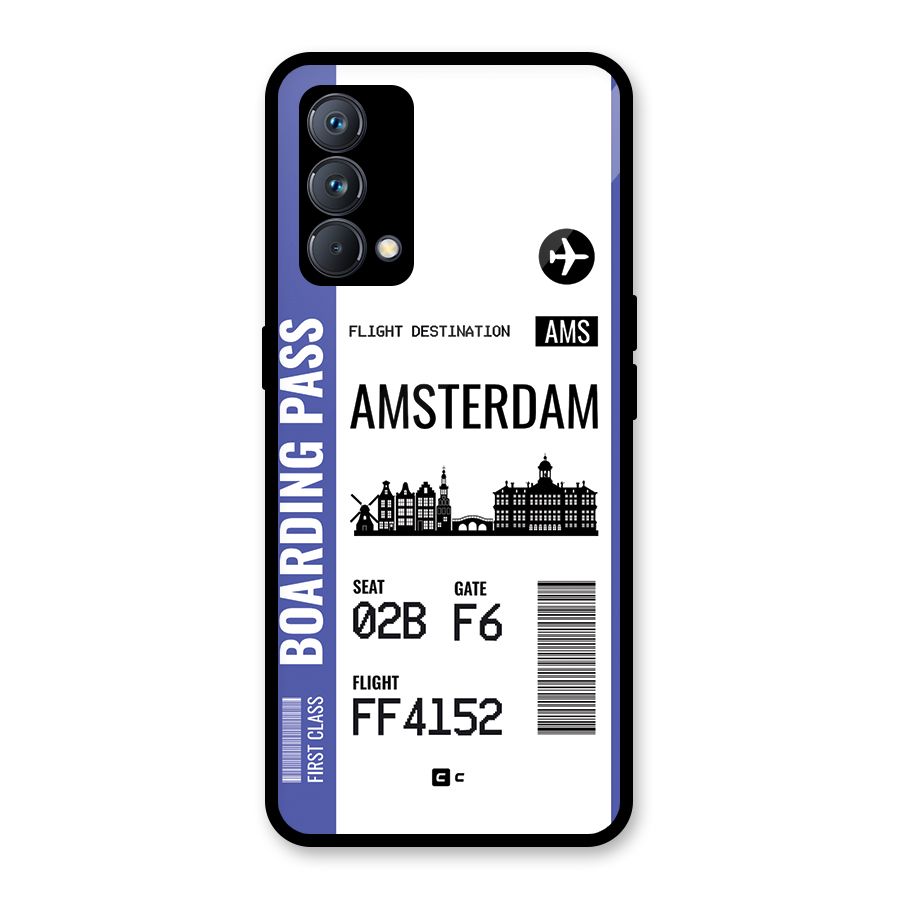 Amsterdam Boarding Pass Glass Back Case for Realme GT Master Edition