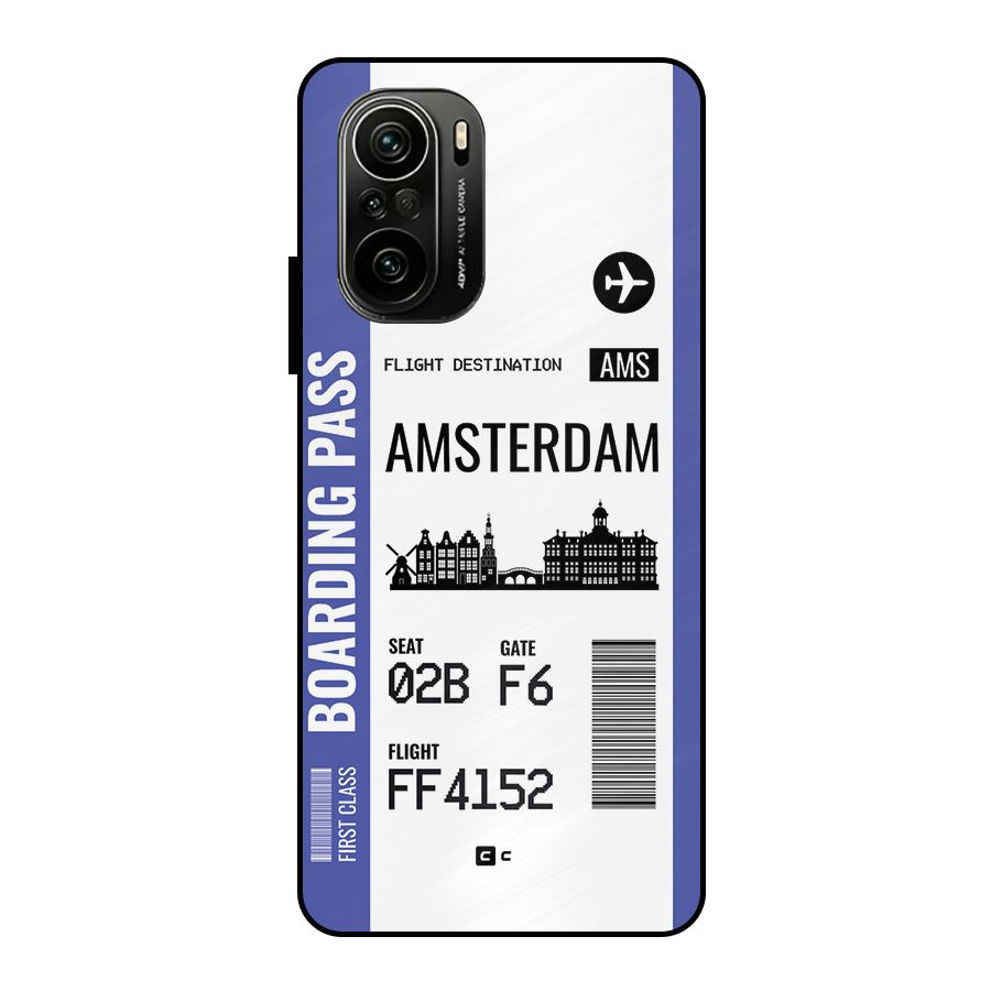 Amsterdam Boarding Pass Metal Back Case for Mi 11x