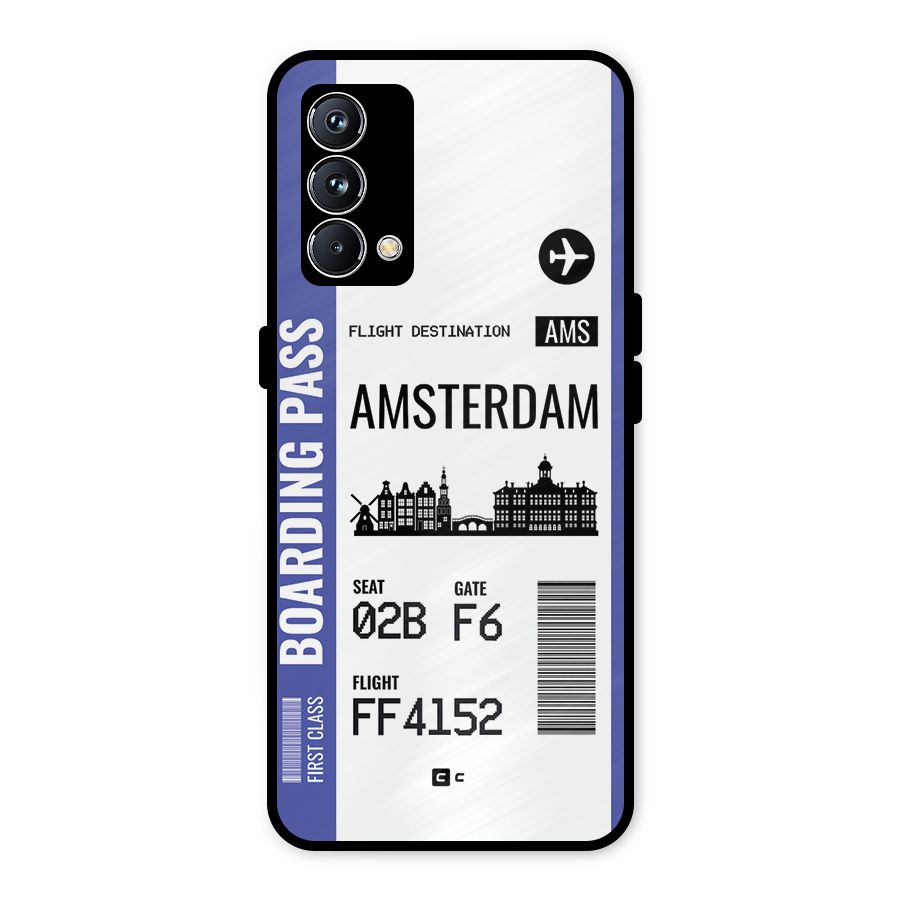 Amsterdam Boarding Pass Metal Back Case for Realme GT Master Edition