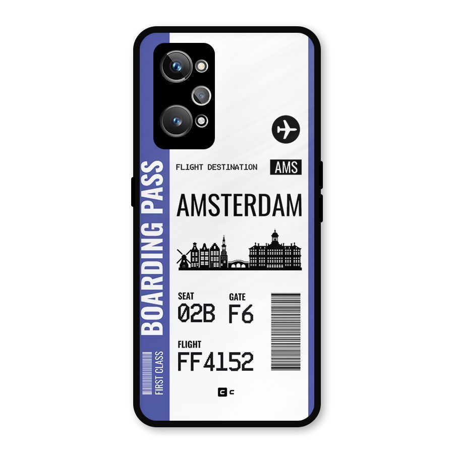 Amsterdam Boarding Pass Metal Back Case for Realme GT Neo 3T