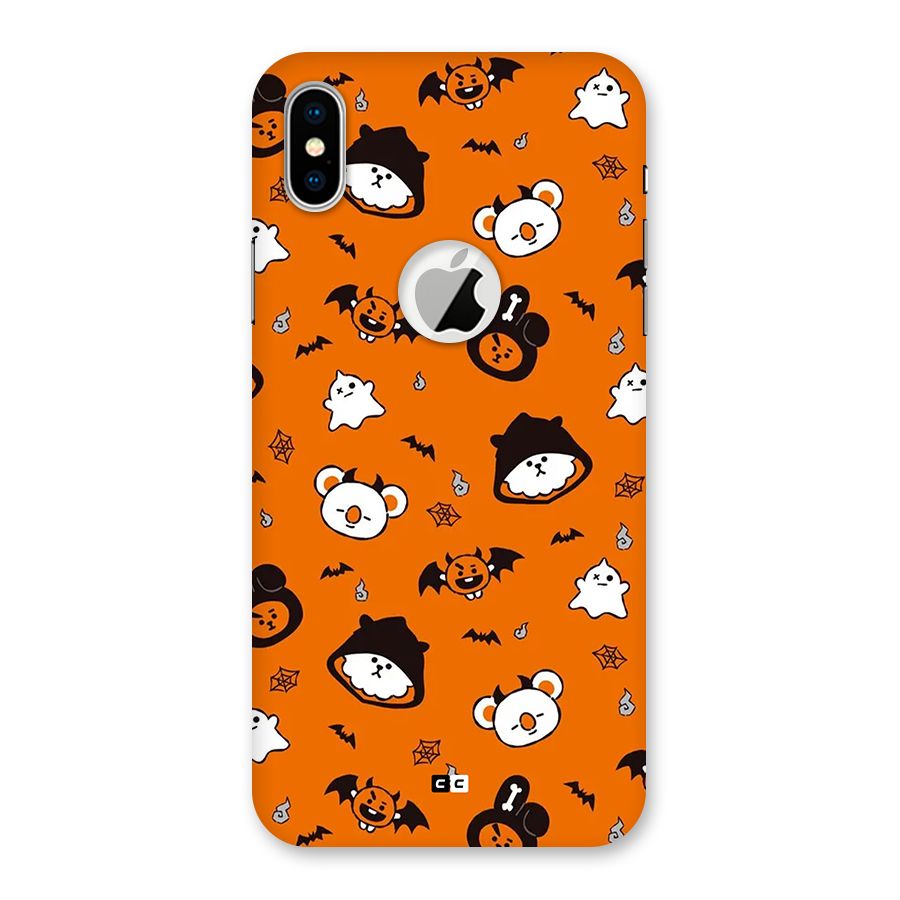 Amuse Halloween Back Case for iPhone X Logo Cut