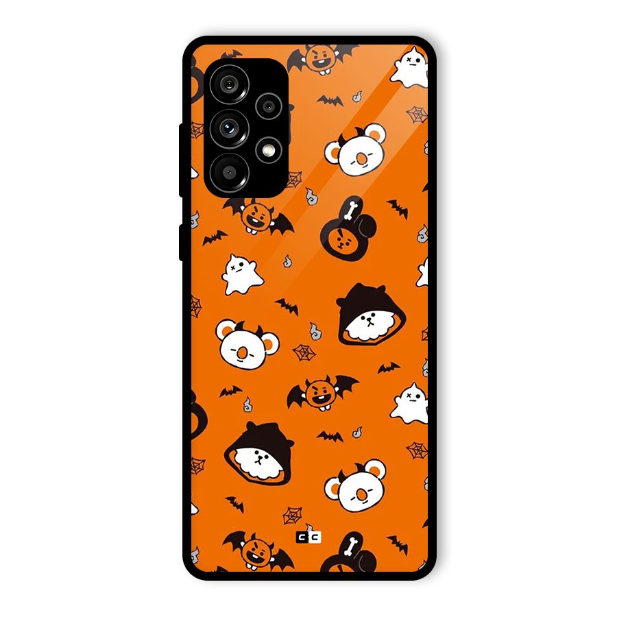 Amuse Halloween Glass Back Case for Galaxy A73 5G