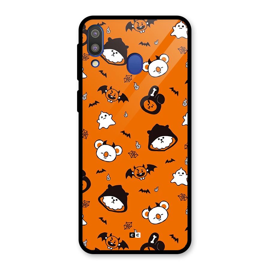Amuse Halloween Glass Back Case for Galaxy M20