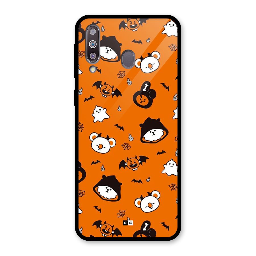 Amuse Halloween Glass Back Case for Galaxy M30