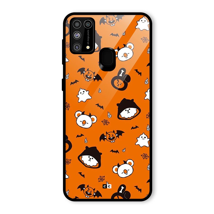Amuse Halloween Glass Back Case for Galaxy M31