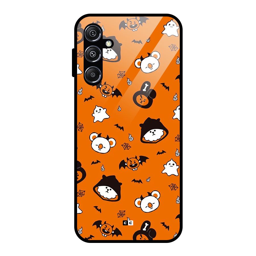 Amuse Halloween Glass Back Case for Galaxy M34 5G