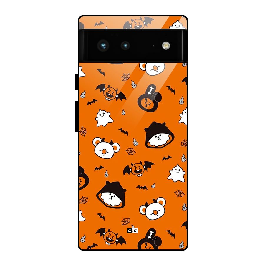 Amuse Halloween Glass Back Case for Google Pixel 6