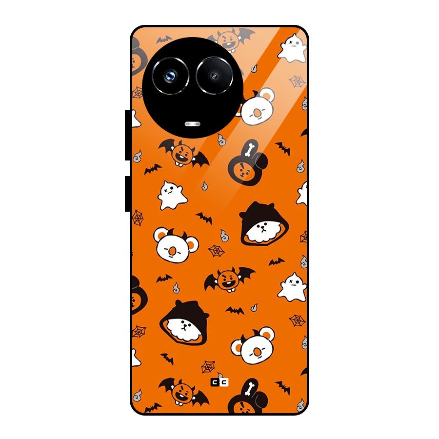 Amuse Halloween Glass Back Case for Realme 11X