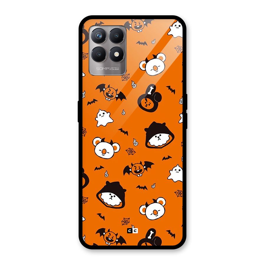 Amuse Halloween Glass Back Case for Realme 8i