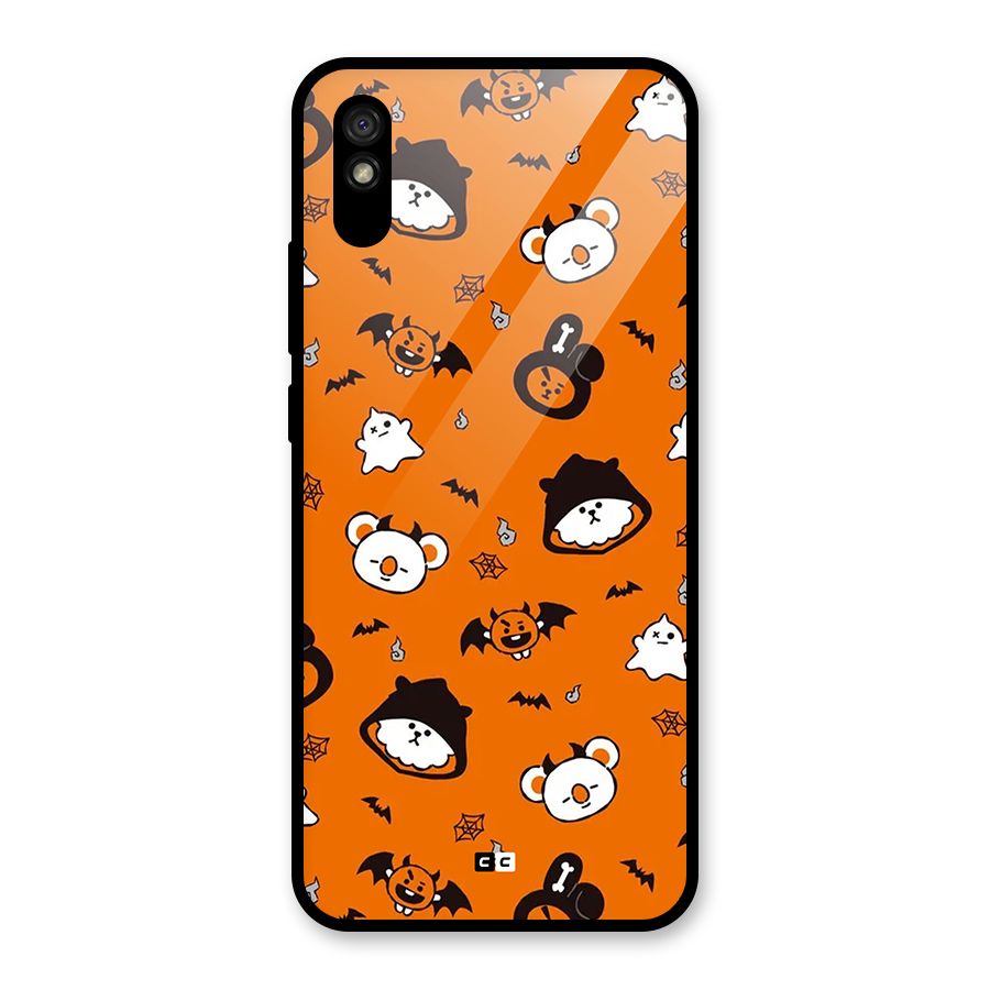 Amuse Halloween Glass Back Case for Redmi 9i