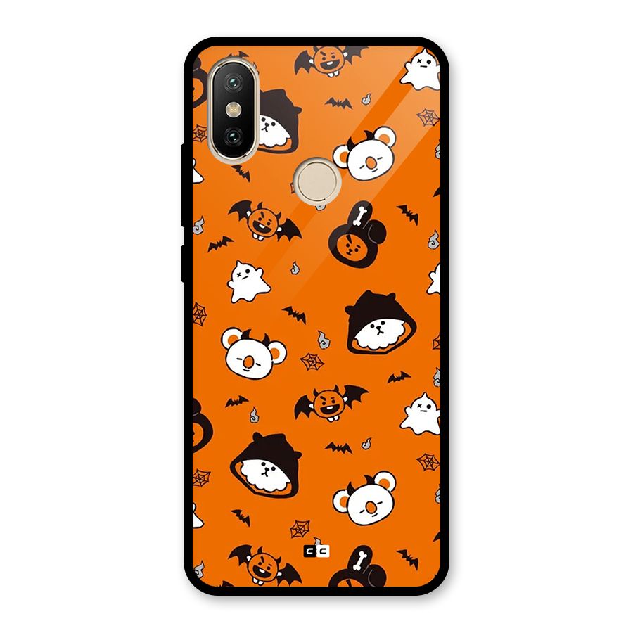 Amuse Halloween Glass Back Case for Redmi A2