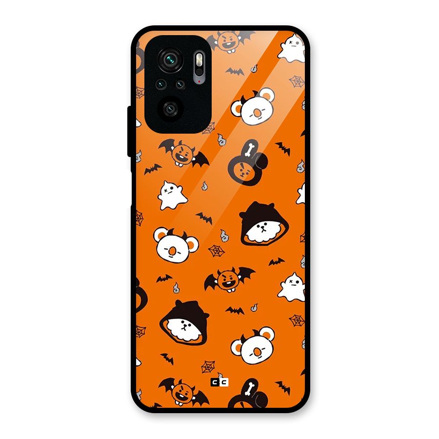 Amuse Halloween Glass Back Case for Redmi Note 10S