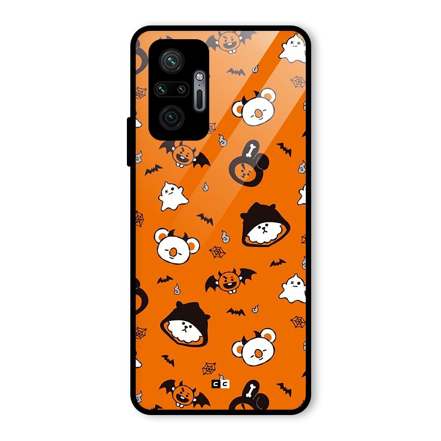 Amuse Halloween Glass Back Case for Redmi Note 10 Pro Max