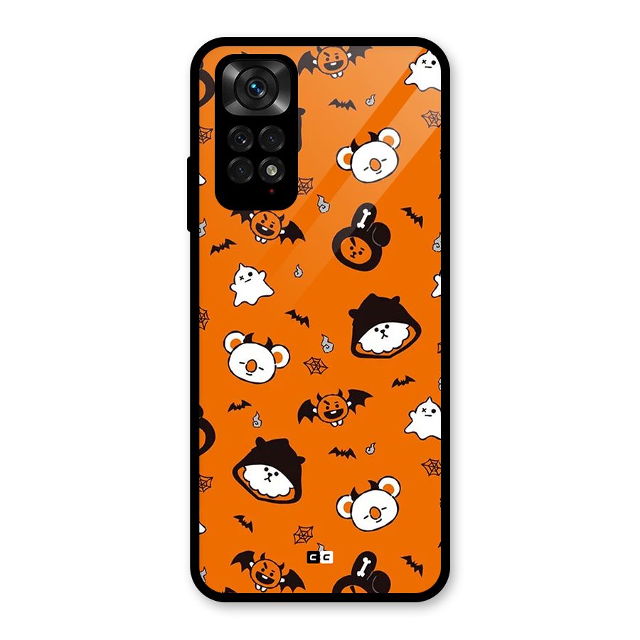 Amuse Halloween Glass Back Case for Redmi Note 11S