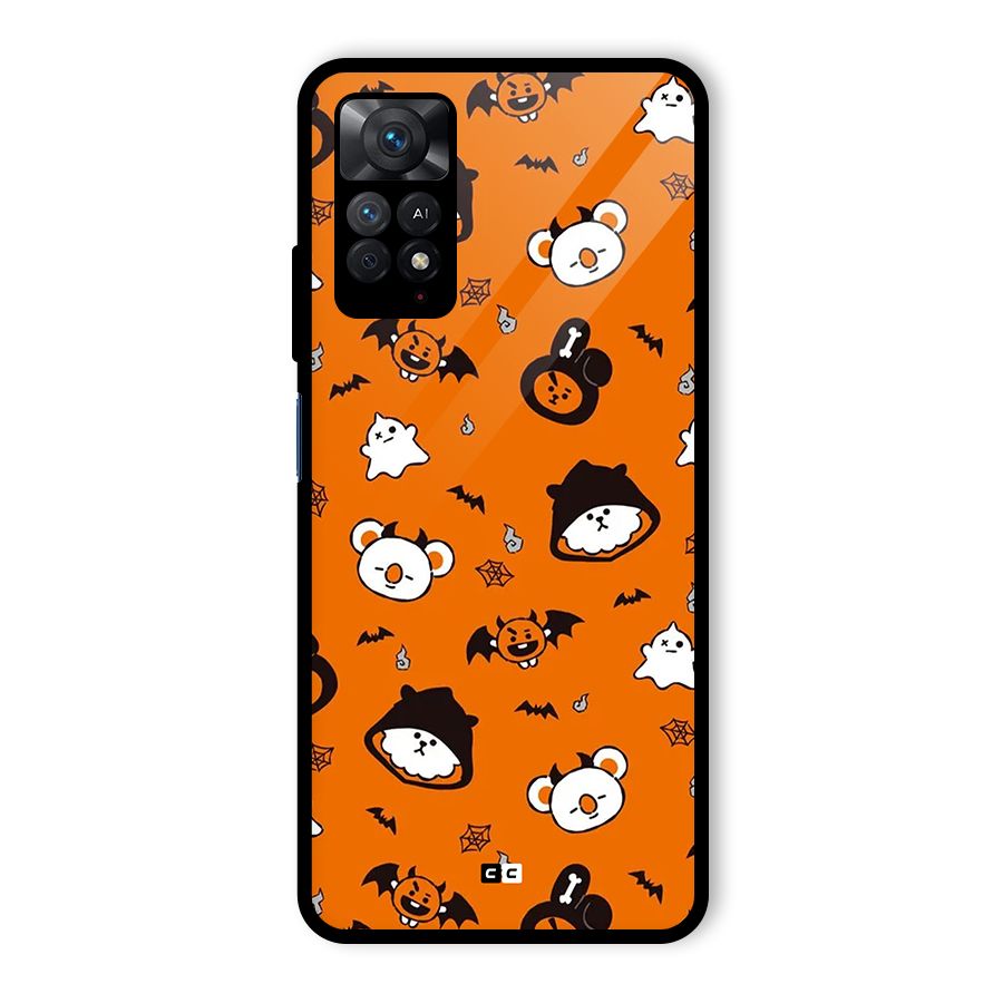 Amuse Halloween Glass Back Case for Redmi Note 11 Pro