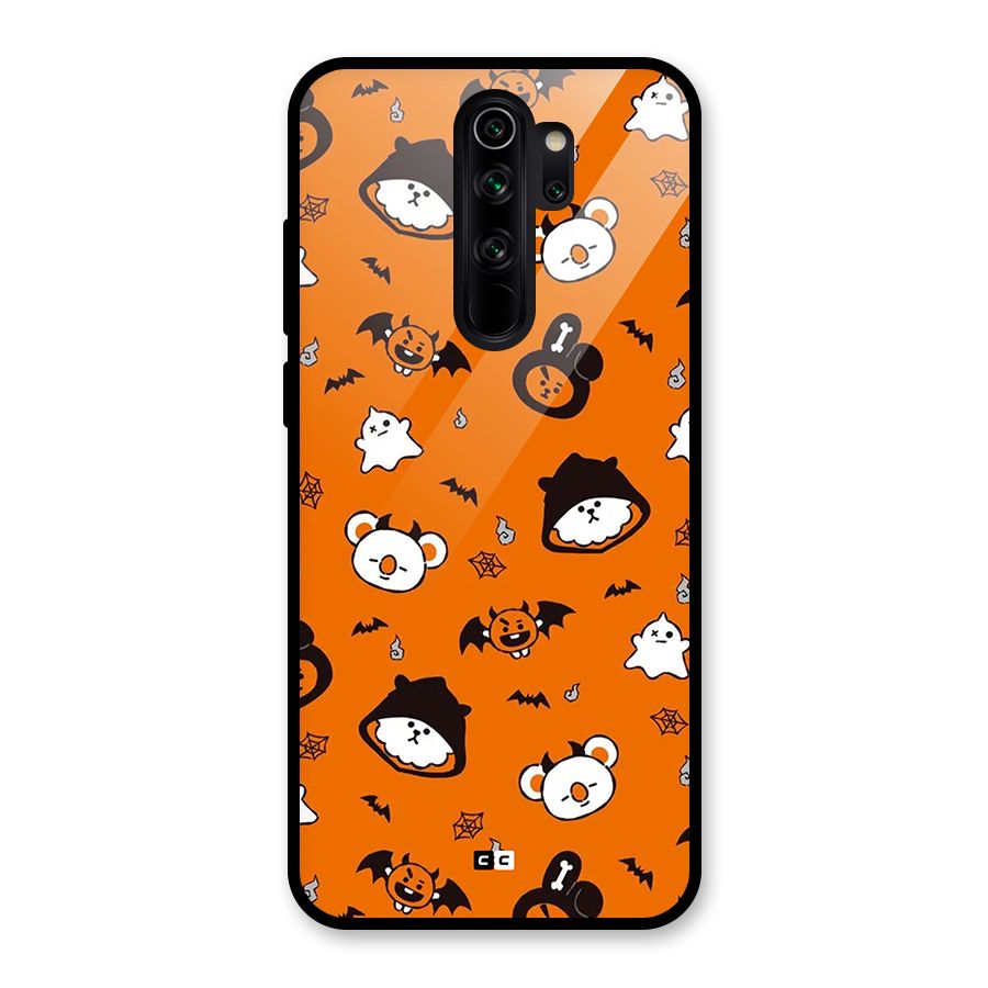 Amuse Halloween Glass Back Case for Redmi Note 8 Pro