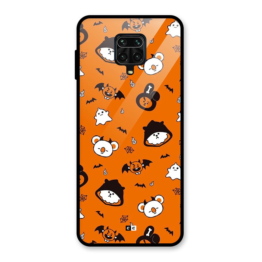 Amuse Halloween Glass Back Case for Redmi Note 9 Pro