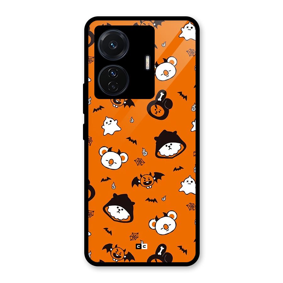 Amuse Halloween Glass Back Case for Vivo T1 Pro