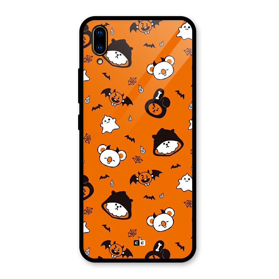 Amuse Halloween Glass Back Case for Vivo V11 Pro