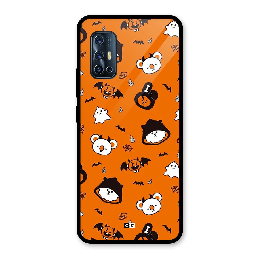 Amuse Halloween Glass Back Case for Vivo V17
