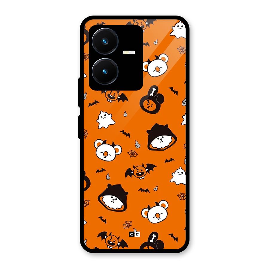 Amuse Halloween Glass Back Case for Vivo Y22