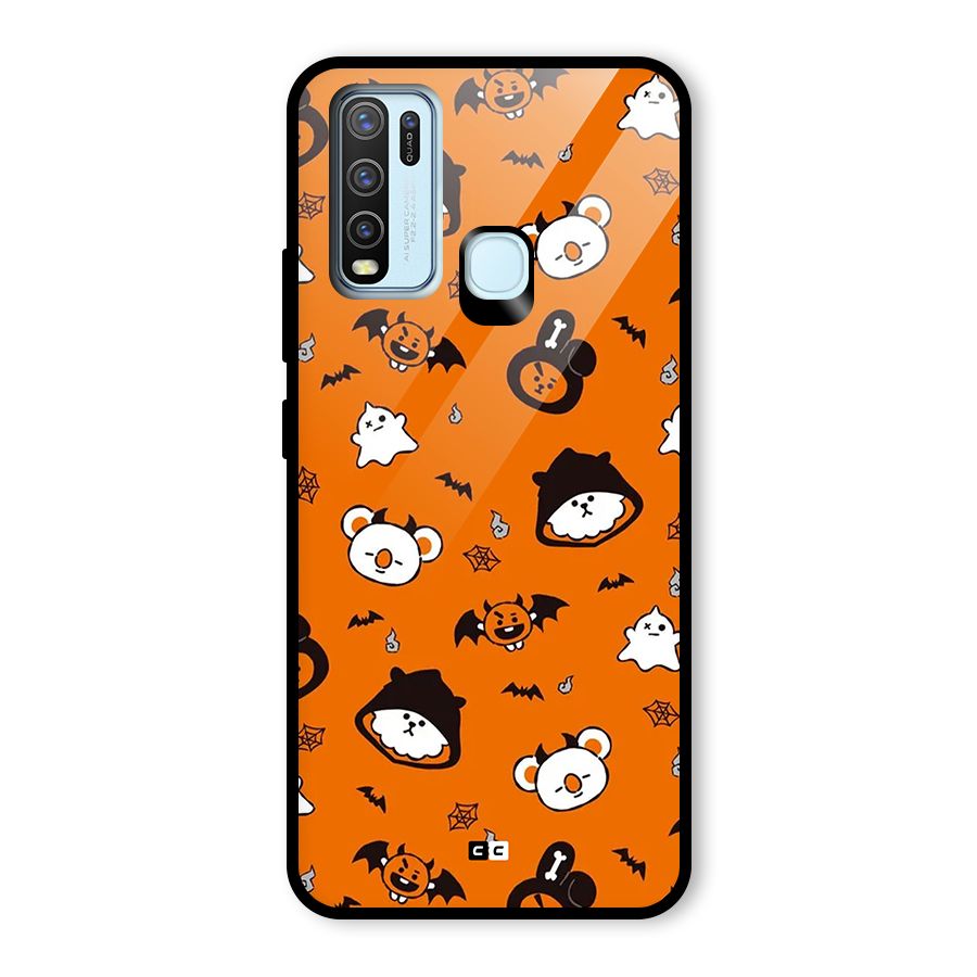 Amuse Halloween Glass Back Case for Vivo Y30