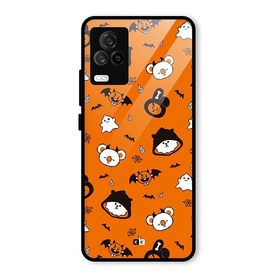 Amuse Halloween Glass Back Case for Vivo iQOO 7 Legend 5G