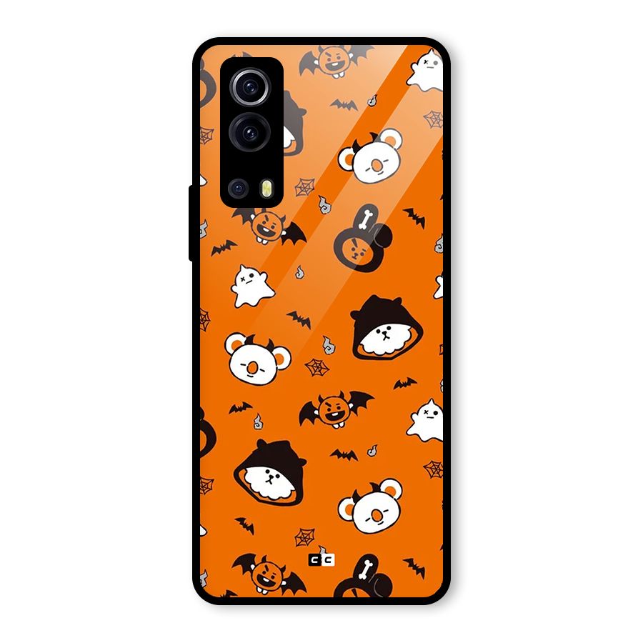 Amuse Halloween Glass Back Case for Vivo iQOO Z3