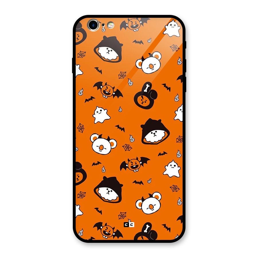Amuse Halloween Glass Back Case for iPhone 6 Plus 6S Plus