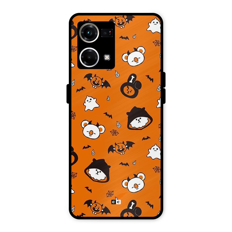 Amuse Halloween Metal Back Case for Oppo F21 Pro 4G
