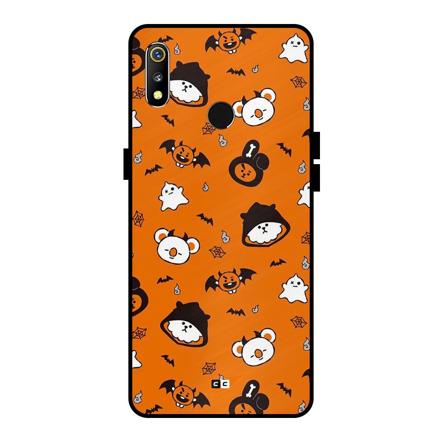 Amuse Halloween Metal Back Case for Realme 3