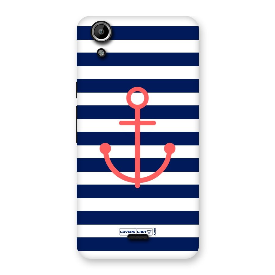Anchor Stripes Back Case for Micromax Canvas Selfie Lens Q345