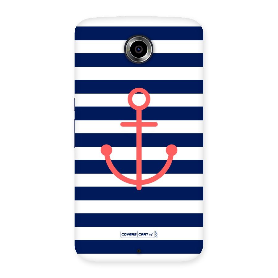 Anchor Stripes Back Case for Nexsus 6