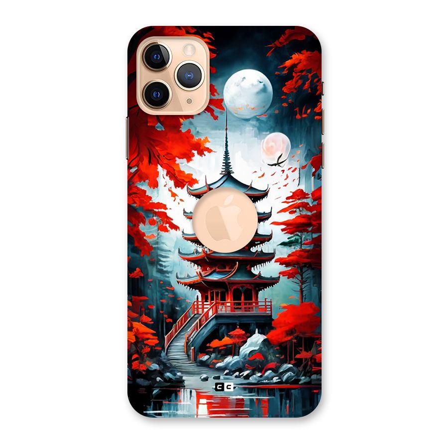 Ancient Painting Back Case for iPhone 11 Pro Max Logo Cut