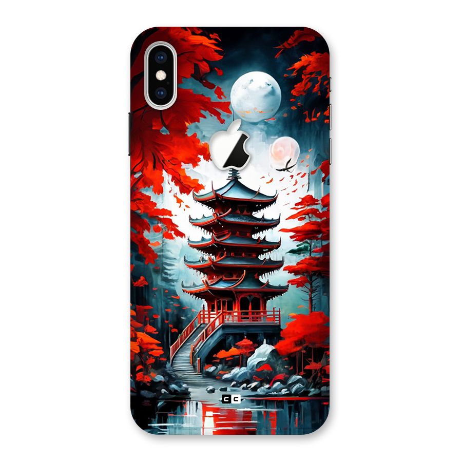 Ancient Painting Back Case for iPhone XS Max Apple Cut