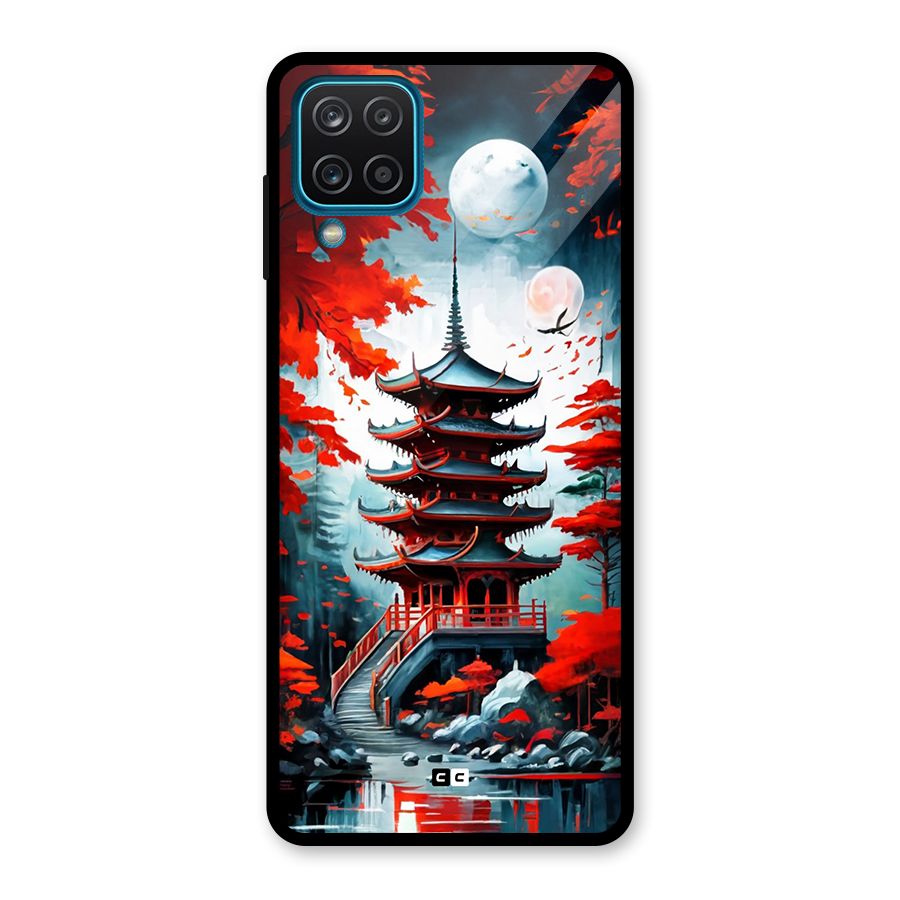 Ancient Painting Glass Back Case for Galaxy A12