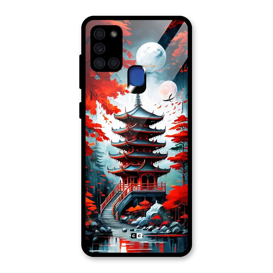 Ancient Painting Glass Back Case for Galaxy A21s