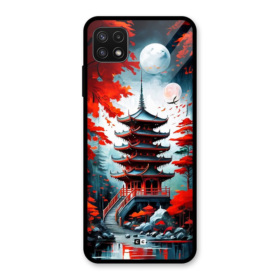 Ancient Painting Glass Back Case for Galaxy A22 5G
