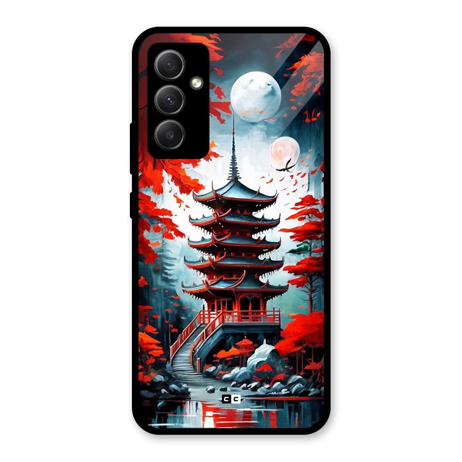 Ancient Painting Glass Back Case for Galaxy A34