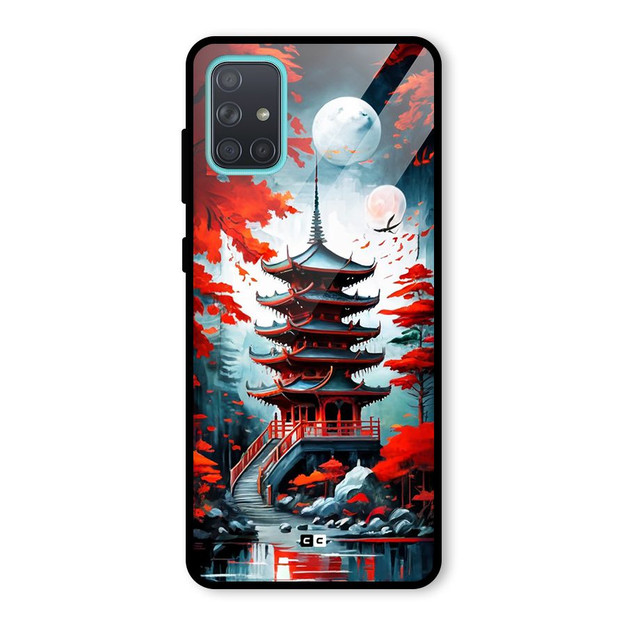 Ancient Painting Glass Back Case for Galaxy A71